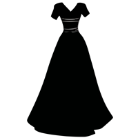Schwarzes Icon für Kleider Müller