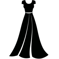 Schwarzes Icon für Kleider Müller